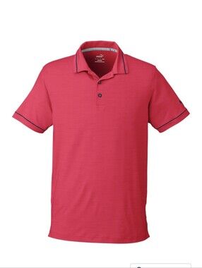 Puma Men's Cloudspun Monarch Polo Teaberryheather-navy Blazer
